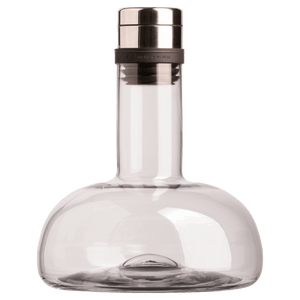 Wine Breather Decanter - Clear w/ steel lid