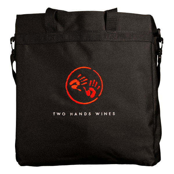 THW Embroided Wine Carrier - Black - Two Hands Wines