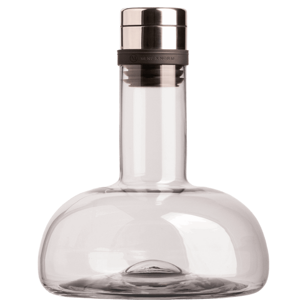 Wine Breather Decanter - Clear w/ steel lid - Two Hands Wines
